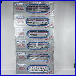 Williams Sl80 Amtrak 80' Superliner Car Passenger Set Aluminum Lot Coach Sleeper