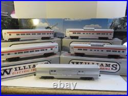 Williams Trains O Gauge Five Car Aluminum Santa Fe Passenger Set- Ln- Bxd- Sh Williams Trains O Gauge Five Car Aluminum Santa Fe Passenger Set- Ln- Bxd- Sh