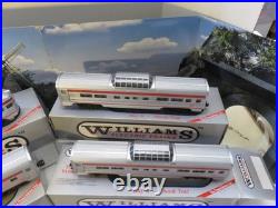 Williams Trains O Gauge Five Car Aluminum Santa Fe Passenger Set- Ln- Bxd- Sh Williams Trains O Gauge Five Car Aluminum Santa Fe Passenger Set- Ln- Bxd- Sh