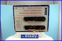 Williams Wabash Bluebird O Gauge 72' Scale Madison 6-car Passenger Set. Tested