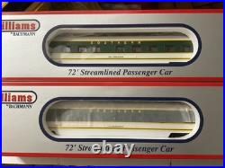 Williams by Bachmann 43161 Southern 72' Streamliner 4-Car Passenger Set O-Gauge