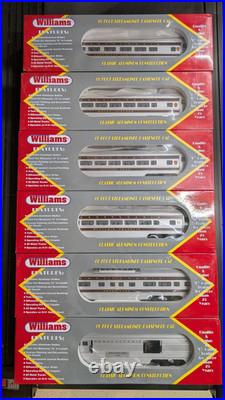 Williams set of Five 60ft Pennsylvania Streamline Passenger Cars & 2530 REA-NIB