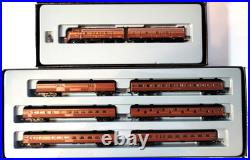 Z Marklin 88605 PRR F7 A/B + 87847 Pennsylvania RR 6-Car Passenger Set withCC